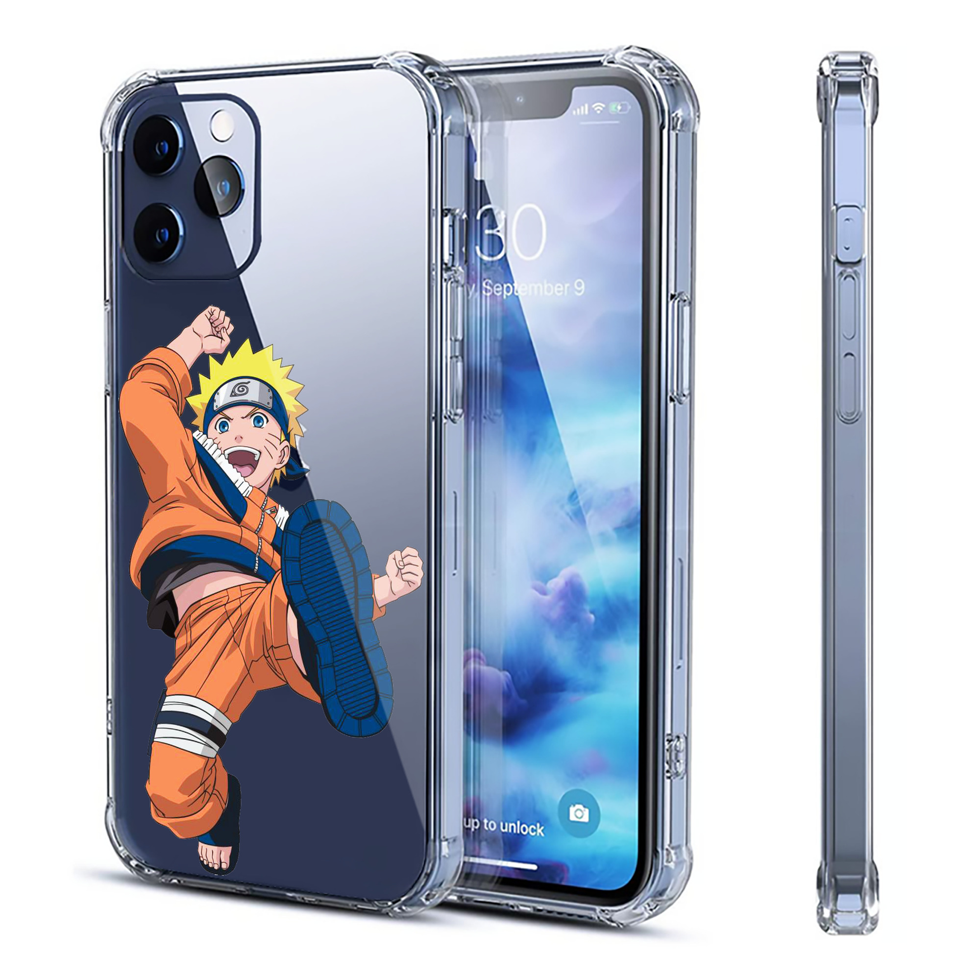 （画像用） NARUTO -ナルト- うずまき ナルト Uzumaki Naruto 【iPhone 12シリーズ対応】透明スマホケース（クリアソフトケース）